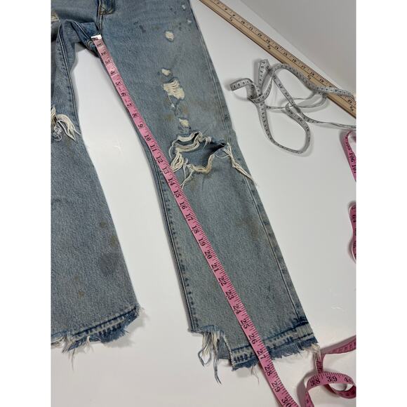 R13 Bowie Jeans Straight Leg Denim Rutland - Picture 13 of 13